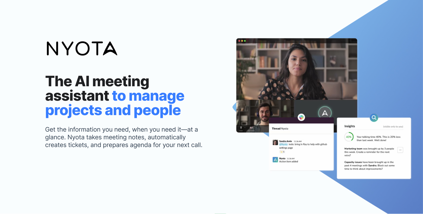 Nyota.ai — The one AI Notetaker to align sales, support, and project teams